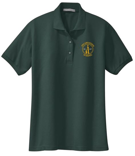 Picture of Incarnation - Ladies - (7th/8th Grade) - Short Sleeve Uniform Polo by Port Authority L500 - Dark Green