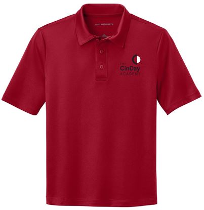 Picture of CinDay - Youth  - Silk Touch Performance Polo by Sport Tek Y540 -  Black, Red, or White
