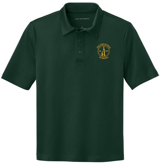 Picture of Incarnation - Youth -  (7th/8th Grade) Short Sleeve Dri Fit Polo by Port Authority - Y540 - Dark Green