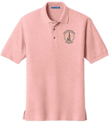 Picture of Incarnation - Youth & Adult/Unisex - (Pre K - 8th Grade) - Short Sleeve Uniform Polo by Port Authority (Y)K500 - Light Blue, Light Pink, or White