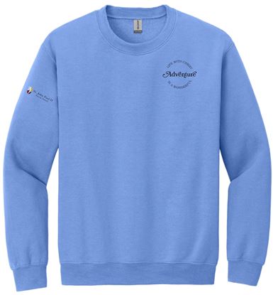 Picture of New! St. John Paul II - Adult/Unisex -  Heavy Blend Crewneck Sweatshirt by Gildan 18000 - Carolina Blue