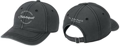 Picture of New! St. John Paul II - Thick Stitch Cap by District DT610 - Nickel/Black