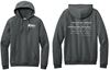 Picture of St. John Paul II Fleece Adult/Unisex Hoodie by District DT6100 - Left  Chest - Black, Heathered Charcoal, Military Green, Or Teal