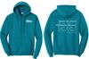 Picture of St. John Paul II Fleece Adult/Unisex Hoodie by District DT6100 - Left  Chest - Black, Heathered Charcoal, Military Green, Or Teal