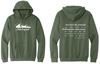 Picture of St. John Paul II Fleece Adult/Unisex Hoodie by District DT6100 - Full Chest - Black, Heathered Charcoal, Military Green, Or Teal
