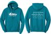 Picture of St. John Paul II Fleece Adult/Unisex Hoodie by District DT6100 - Full Chest - Black, Heathered Charcoal, Military Green, Or Teal