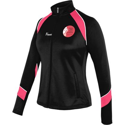 Picture of MVDC Student Nova Warm Up Jacket by Champion - Girls/Ladies - Black/Pink - Style5