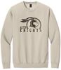 Picture of Alter High School - Adult/Unisex - Softstyle Crewneck w/ All Brown Distressed Logo by Gildan SF000 - Brown Savana, Sand, or White