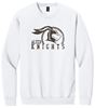 Picture of Alter High School - Adult/Unisex - Softstyle Crewneck w/ All Brown Distressed Logo by Gildan SF000 - Brown Savana, Sand, or White