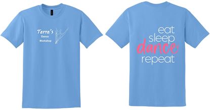 Picture of Youth & Adult/Unisex - Short Sleeve Tee + Hooded Sweatshirt in Carolina Blue -  8000(B) + 18500(B)