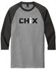 Picture of NEW COLORS! Chix - Adult- 3/4 Sleeve Raglan by Distract DM136 - Black/Black, Black/Grey or Black/White