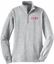 Picture of NEW COLOR ADDED! Chix - Ladies - 1/4 Zip Sweatshirt by Sport Tek LST253 - Athletic Heather. Black or White