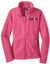 Picture of NEW! Chix - Ladies - Full Zip Fleece Jacket by Port Authority L217 - Black, Pink Blossom or White