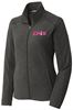 Picture of NEW! Chix - Ladies - Heather Microfleece Full-Zip Jacket by Port Authority L235 - Black Heather, Grey Heather, Pink Heather