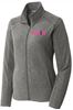 Picture of NEW! Chix - Ladies - Heather Microfleece Full-Zip Jacket by Port Authority L235 - Black Heather, Grey Heather, Pink Heather