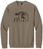 Picture of Alter High School - Adult/Unisex - Softstyle Crewneck w/ All Brown Distressed Logo by Gildan SF000 - Brown Savana, Sand, or White