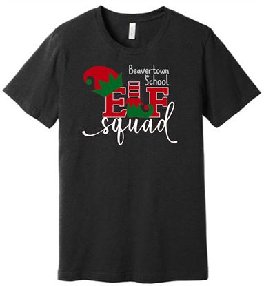 Picture of Kettering Beavertown Elf Squad  - Unisex - Jersey Short Sleeve Tee by Bella + Canvas BC3001 - Black