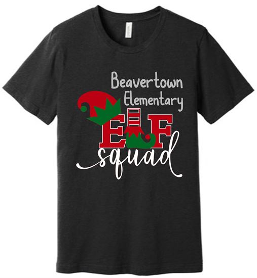 Picture of Kettering Beavertown Elf Squad  - Unisex - Jersey Short Sleeve Tee by Bella + Canvas BC3001 - Black