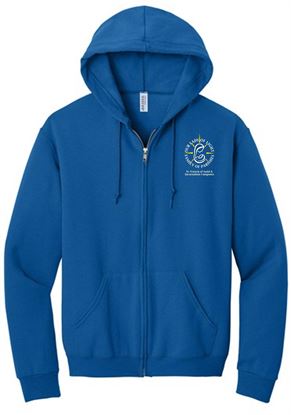 Picture of Our Lady Of LIght - Youth-Adult/Unisex - Full-Zip Hooded Sweatshirt by Jerzees 993M(B) - Royal