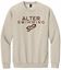 Picture of Alter Swim - Adult/Unisex - Softstyle Crewneck w/ Brown Alter Swimming Glitter Logo by Gildan SF000 -  Brown Savana or Sand