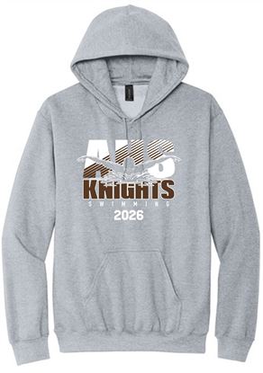 Picture of Alter Swim - Adult/Unisex - Softstyle Midweight Pullover Hooded Sweatshirt w/ Alter Swimming Logo by Gildan SF500 - Sports Grey