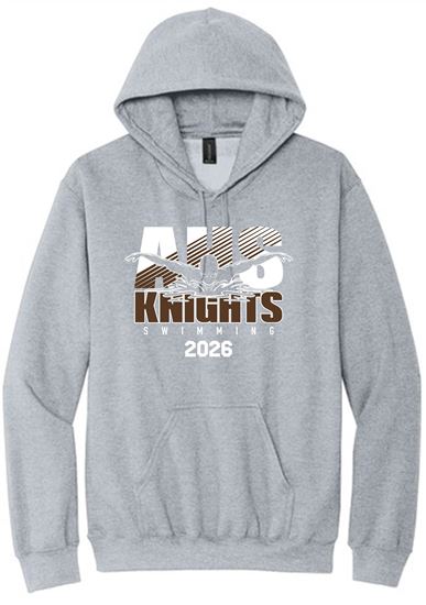 Picture of Alter Swim - Adult/Unisex - Softstyle Midweight Pullover Hooded Sweatshirt w/ Alter Swimming Logo by Gildan SF500 - Sports Grey