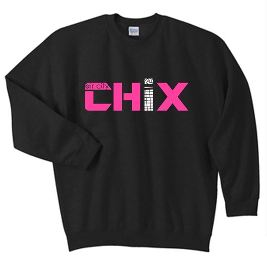Picture of CHIX - Youth - Crewneck by Gildan 18000(B) - Black