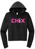 Picture of Chix - Ladies Medium - Cropped Hoodie by District DT6101 - Black