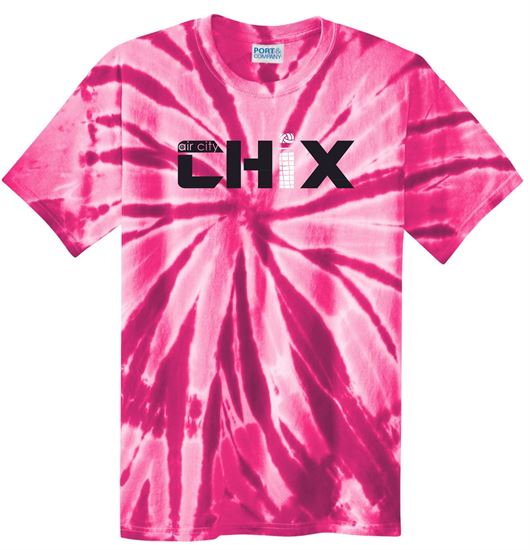 Picture of Chix - Adult Large - Tie-Dye Tee by Port & Company PC147 - Pink