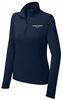 Picture of Bishop Leibold - Ladies - Wicking 1/4 Zip Pullover by Sport Tek LST850 - Heather Charcoal Grey, True Navy, True Royal, or White