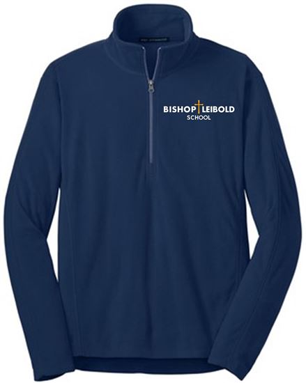 Picture of Bishop Leibold  - Adult/Unisex - Microfleece 1/2 Zip Jacket by Port Authority F223 - Pearl Grey or Navy