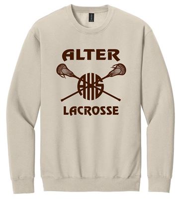 Picture of Alter Girls Lacrosse - Adult/Unisex - Softstyle Crewneck Sweatshirt by Gildan SF000 -  Brown, Sand, or White