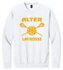 Picture of Alter Girls Lacrosse - Adult/Unisex - Softstyle Crewneck Sweatshirt by Gildan SF000 -  Brown, Sand, or White