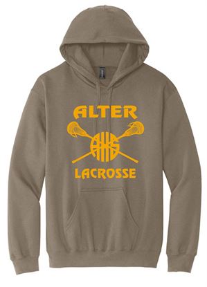 Picture of Alter Girls Lacrosse - Adult/Unisex - Softstyle Midweight Pullover Hooded Sweatshirt by Gildan SF500 - Brown, Sand, or White