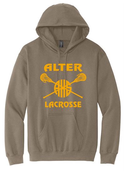 Picture of Alter Girls Lacrosse - Adult/Unisex - Softstyle Midweight Pullover Hooded Sweatshirt by Gildan SF500 - Brown, Sand, or White