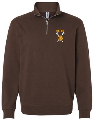 Picture of Alter Girls Lacrosse - Adult/Unisex - Midweight 1/4 Zip Pullover by Independent Trading Co. - SS4600QZ - Brown