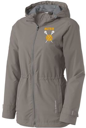Picture of Alter Girls Lacrosse - Ladies - Full Zip Rain Jacket by Sport-Tek L7710 - Northern Grey