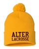Picture of Alter Girls Lacrosse - Pom Knit Hat by Sportsman SP15 - Gold