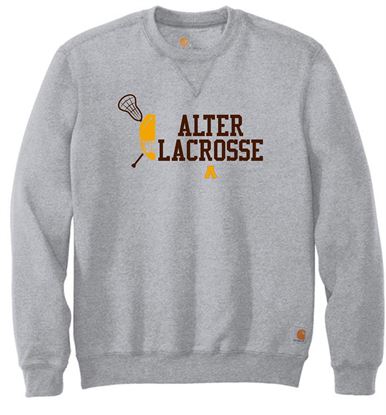 Picture of Alter Boys Lacrosse - Adult/Unisex - Midweight Crewneck Sweatshirt by Carhartt CTK124 - Heather Grey
