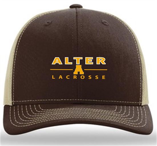 Picture of Alter Boys Lacrosse - Richardson Low Pro Trucker Hat 115- Brown/Khaki
