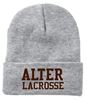 Picture of Alter Boys Lacrosse - 12" Sherpa Lined Cuffed Beanie by Sportman SP12SL - Grey or White
