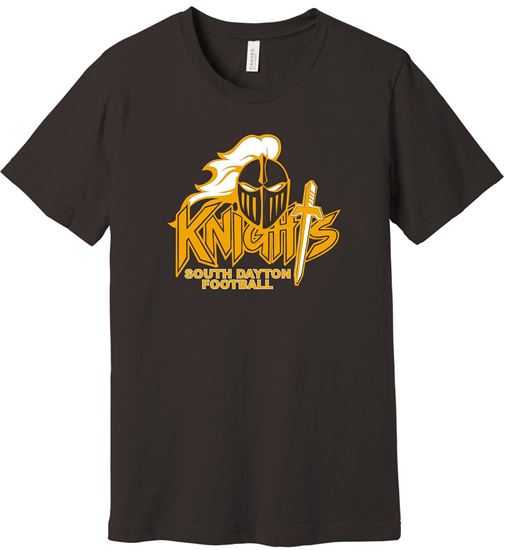 Picture of SDK Football - Youth & Adult/Unisex - Jersey Short Sleeve Tee by Bella + Canvas BC3001 - Brown