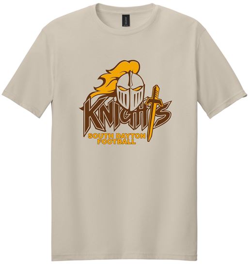 Picture of SDK Football - Youth & Adult/Unisex - Softstyle Short Sleeve Tee by Gildan 64000(B) - Sand, Sports Grey, or White