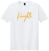 Picture of SDK Football - Youth & Adult/Unisex - Softstyle Short Sleeve Tee w/ "Knights" Logo by Gildan 64000(B) - Sand, Sports Grey, or White