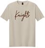 Picture of SDK Football - Youth & Adult/Unisex - Softstyle Short Sleeve Tee w/ "Knights" Logo by Gildan 64000(B) - Sand, Sports Grey, or White