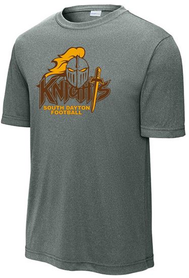 Picture of SDK Football - Youth & Adult/Unisex - Dri-Fit Short Sleeve Tee by Sport-Tek ST350 - Brown, Grey Concrete Heather, or White