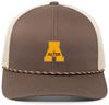 Picture of New! Alter - Pacific Headwear  W/Braid 104BR  - Brown/Khaki or Grey/White
