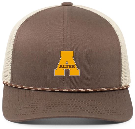 Picture of New! Alter - Pacific Headwear  W/Braid 104BR  - Brown/Khaki or Grey/White