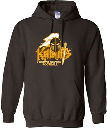 Picture of SDK Football -  Youth & Adult/Unisex -  Hooded Sweatshirt PC90YH/18500 -  Brown
