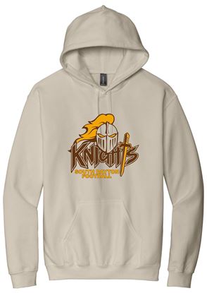 Picture of SDK Football - Youth &  Adult/Unisex - Softstyle Midweight Pullover Hooded Sweatshirt by Gildan SF500(b) - Sand, Sports Grey, or White